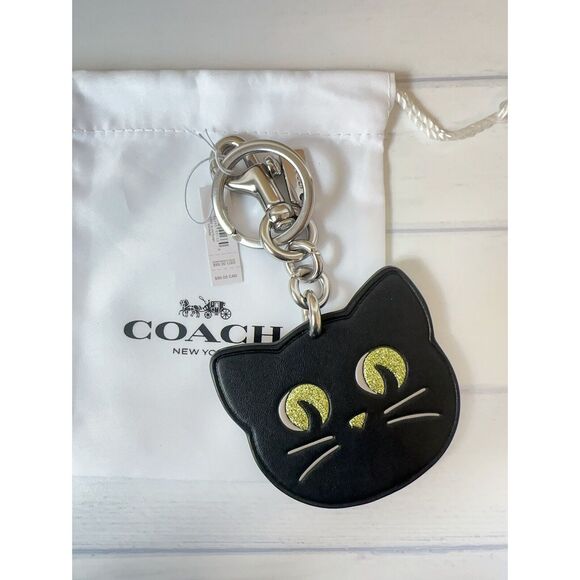NWT Coach Halloween Cat Bag Charm CX145 - Picture 1 of 4
